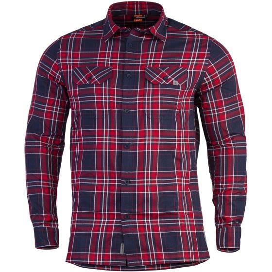 Pentagon Drifter Flanel Overhemd met Lange Mouwen - Rode Ruitjes