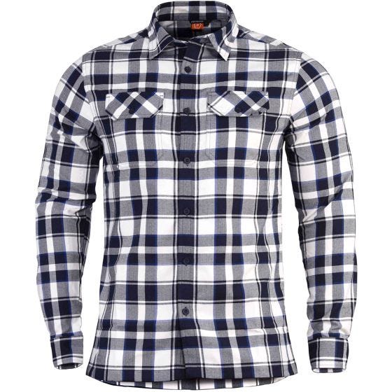 Pentagon Drifter Flanel Overhemd met Lange Mouwen - Witte Ruitjes