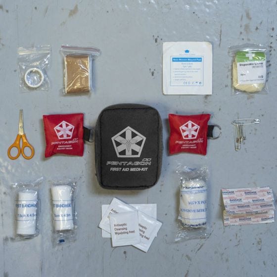 Pentagon Hippokrates EHBO-kit - Zwart