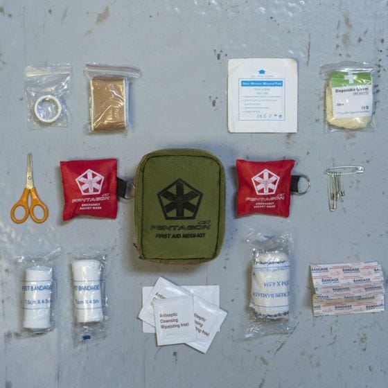 Pentagon Hippokrates EHBO-kit - Olijfgroen