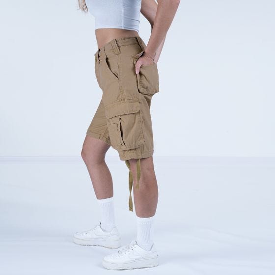 Surplus Airborne Vintage Short Dames - Gebleekt Beige