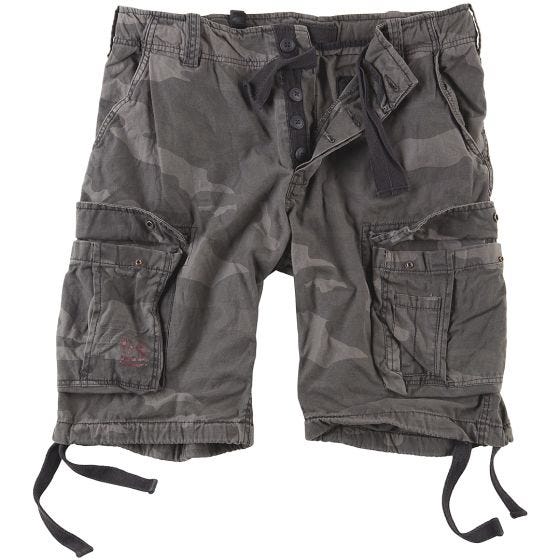 Surplus Airborne Vintage Short - Gebleekte Black Camo