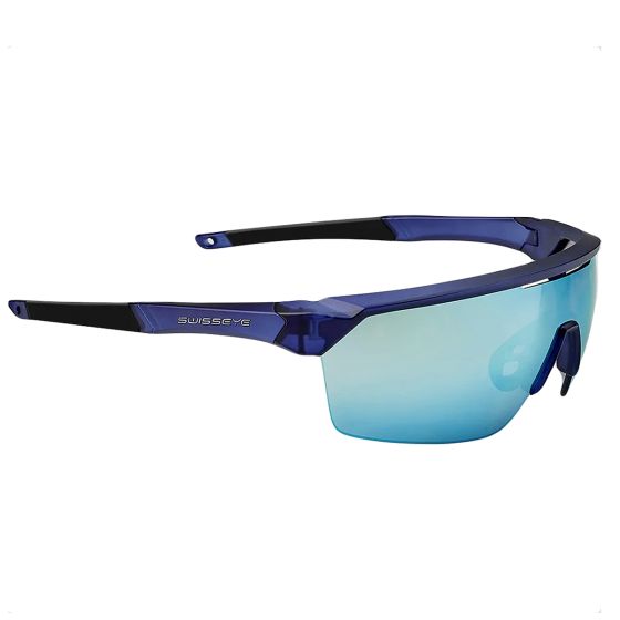 Swiss Eye Sprint RX Zonnebril - Smoke BW lens / kristal donkerblauw mat / zwart frame
