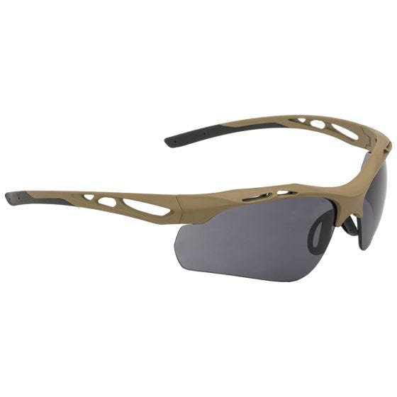 Swiss Eye Attac Zonnebril - Smoke + Oranje + Helder Glazen / Rubber Coyote Montuur