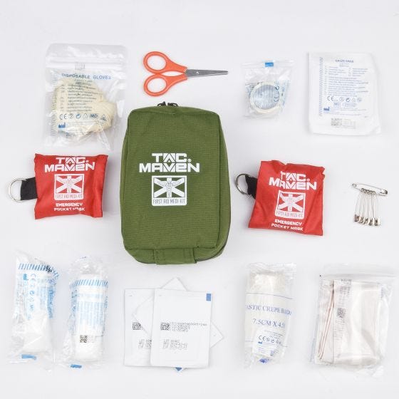 TAC MAVEN Hippokrates EHBO-kit - Olijfgroen