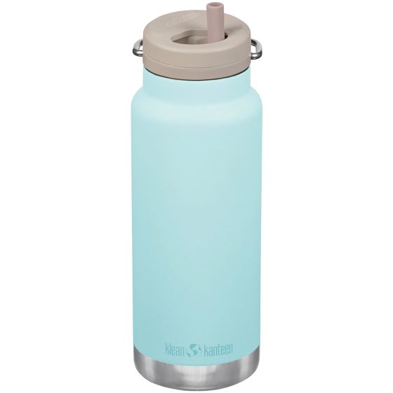 Klean Kanteen TKWide Geïsoleerde Fles 946 ml Twist Cap w/Straw - Blue Tint
