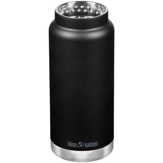Klean Kanteen TKWide Geïsoleerde Fles 946 ml Twist Cap w/Straw - Zwart
