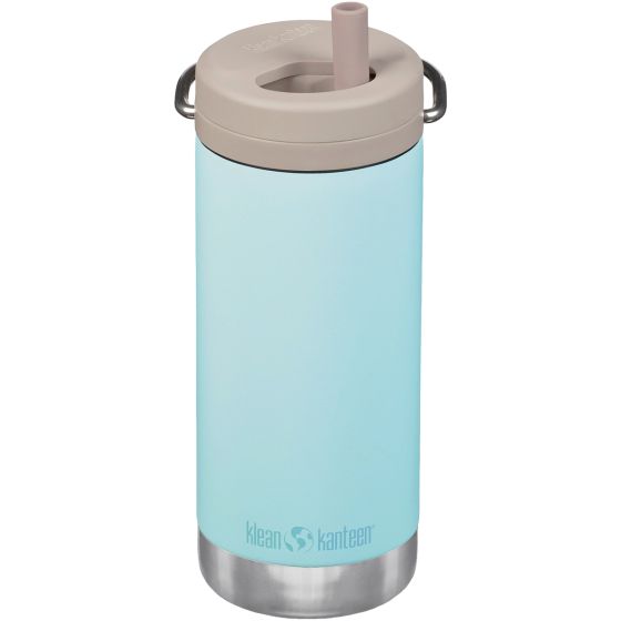Klean Kanteen TKWide 355ml Geïsoleerde fles Twist Cap w/Straw - Blue Tint