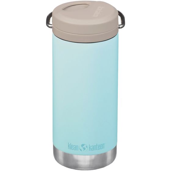 Klean Kanteen TKWide 355ml Geïsoleerde fles Twist Cap w/Straw - Blue Tint