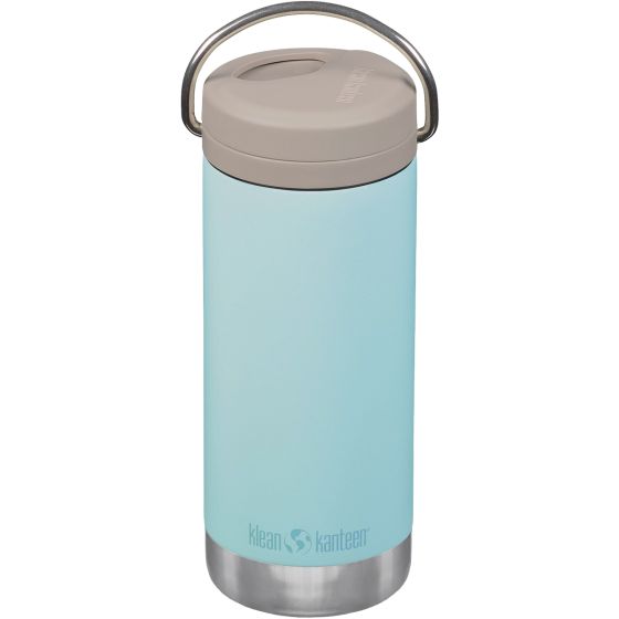 Klean Kanteen TKWide 355ml Geïsoleerde fles Twist Cap w/Straw - Blue Tint