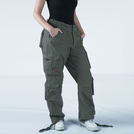 Surplus Airborne Vintage Broek Dames - Olijf