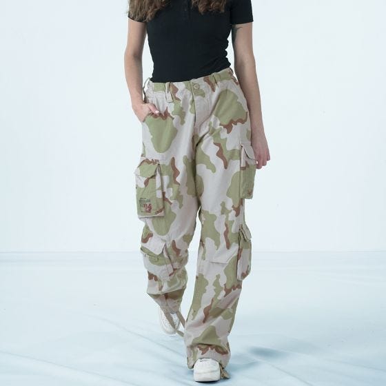 Surplus Airborne Vintage Broek Dames - Driekleurig Desert