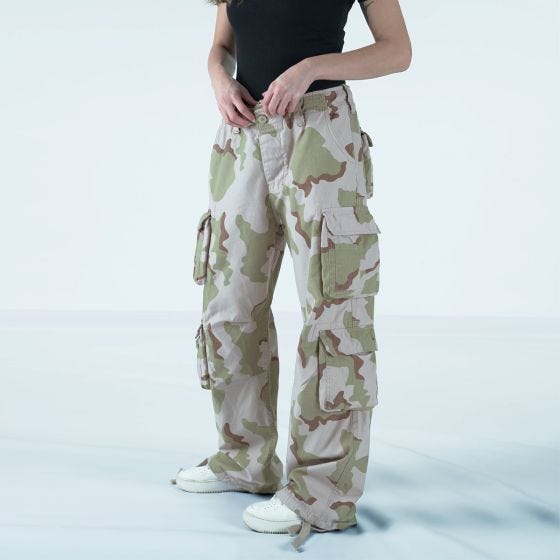 Surplus Airborne Vintage Broek Dames - Driekleurig Desert