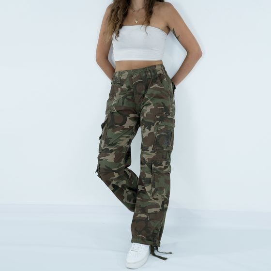 Brandit Pure Vintage Broek Dames - Woodland