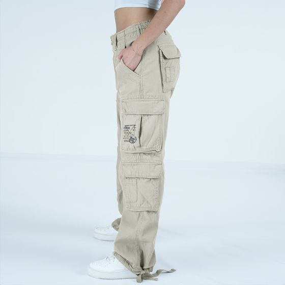 Brandit Pure Vintage Broek Dames - Old White