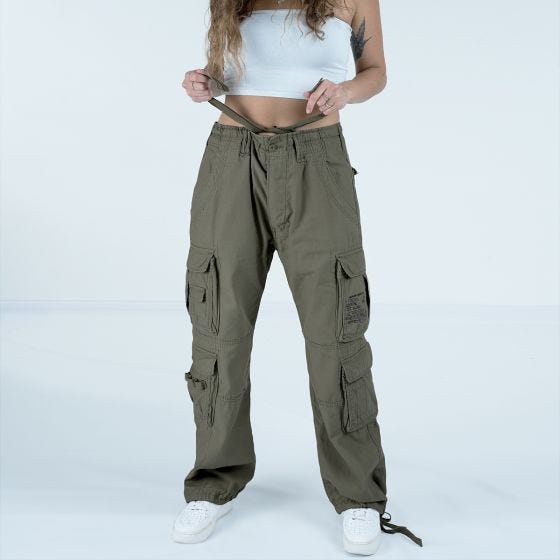 Brandit Pure Vintage Broek Dames - Olijf