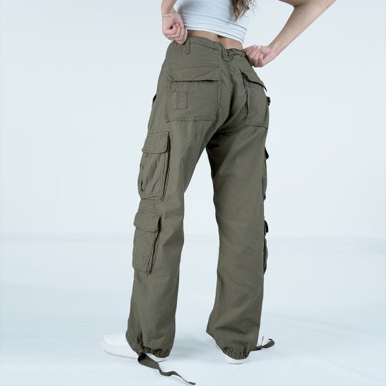 Brandit Pure Vintage Broek Dames - Olijf