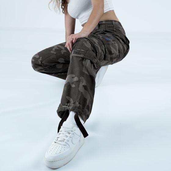 Brandit Pure Vintage Broek Dames - Dark Camo