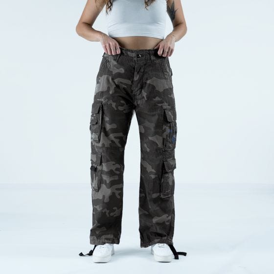 Brandit Pure Vintage Broek Dames - Dark Camo