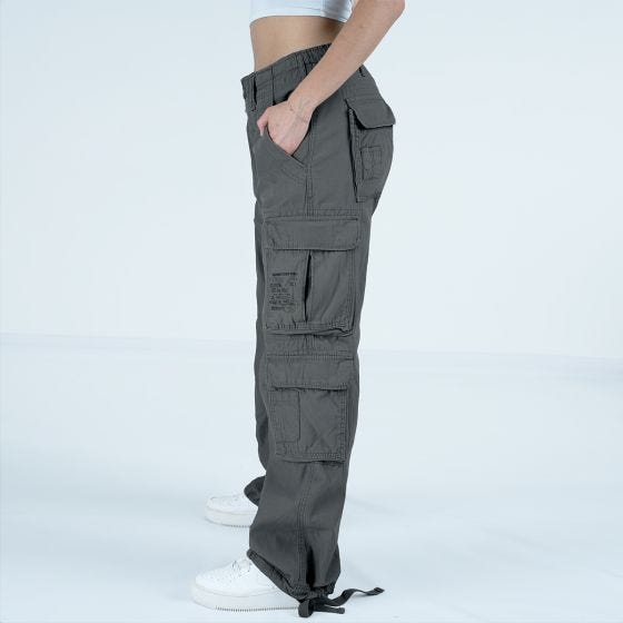 Brandit Pure Vintage Broek Dames - Antraciet
