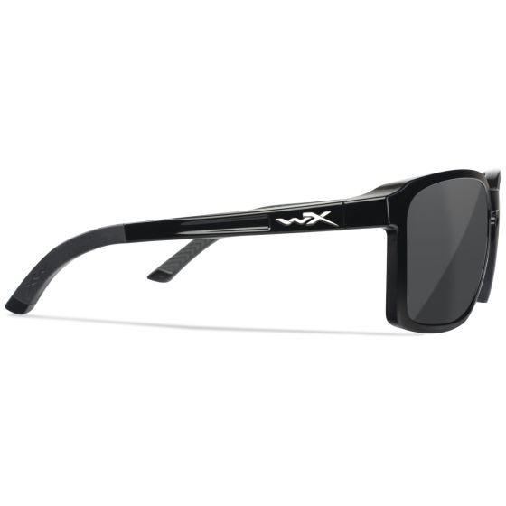 Wiley X WX Alfa Standaard brillen - Captivate Polarized Grey Lenses / Gloss Black Frame