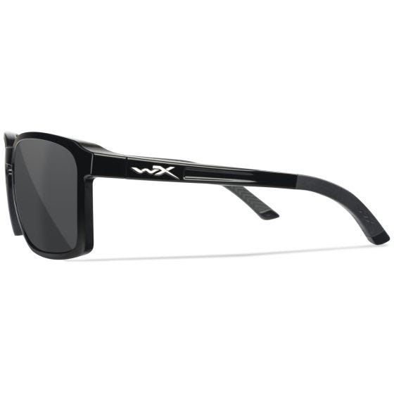 Wiley X WX Alfa Standaard brillen - Captivate Polarized Grey Lenses / Gloss Black Frame