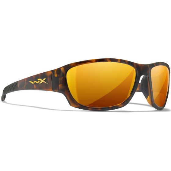 Wiley X WX Climb Standaard brillen - Captivate Polarized Bronze Mirror Lenses / Gloss Tortoise Frame