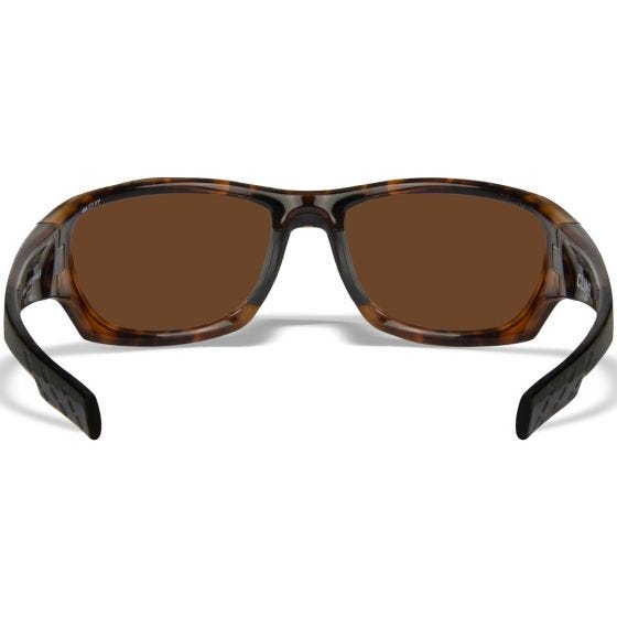 Wiley X WX Climb Standaard brillen - Captivate Polarized Bronze Mirror Lenses / Gloss Tortoise Frame