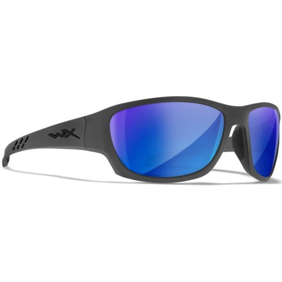 Wiley X WX Climb Standaard brillen - Captivate Polarized Blue Mirror Lenses / Matte Grey Frame