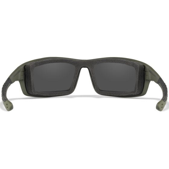 Wiley X WX Grid Standaard brillen - Captivate Polarized Grey Mirror Lenses / Matte Utility Green Frame