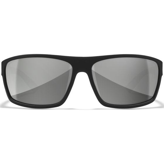 Wiley X WX Peak Standaard brillen - Silver Flash Lenses / Gloss Black Frame