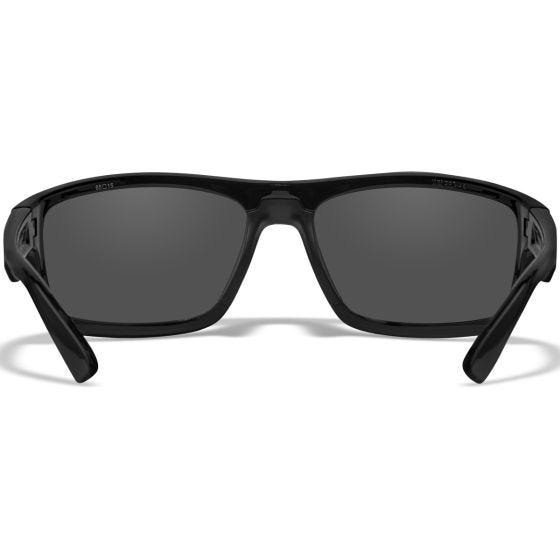 Wiley X WX Peak Standaard brillen - Silver Flash Lenses / Gloss Black Frame
