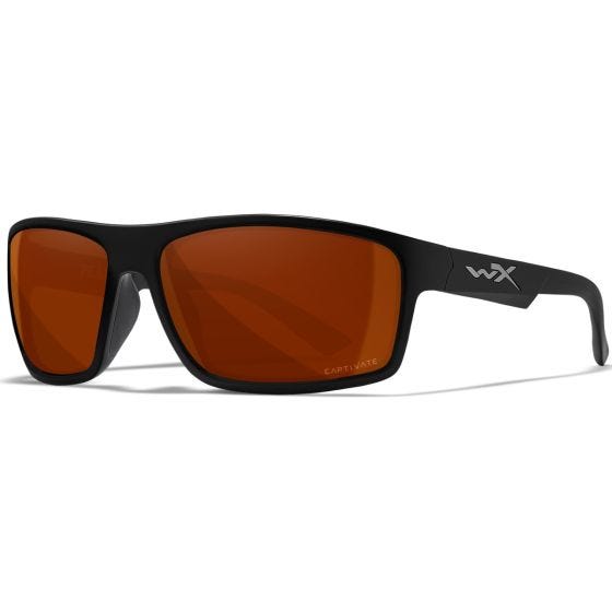 Wiley X WX Peak Standaard brillen - Captivate Polarized Copper Lenses / Matte Black Frame