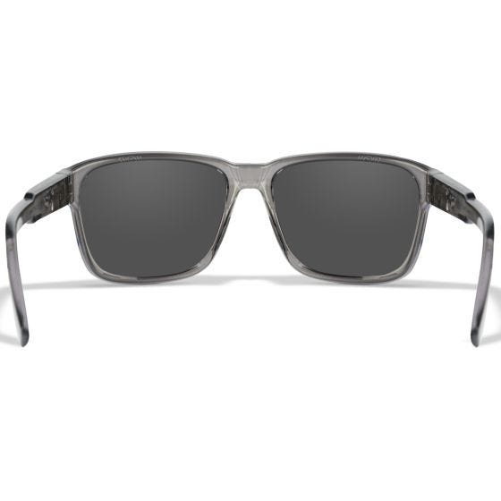 Wiley X WX Trek Standaard brillen - Captivate Polarized Blue Mirror Lenses / Gloss Crystal Dark Grey Frame