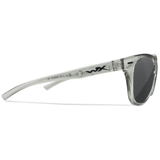 Wiley X WX Ultra Standaard brillen - Captivate Polarized Grey Lenses / Gloss Crystal Light Grey Frame