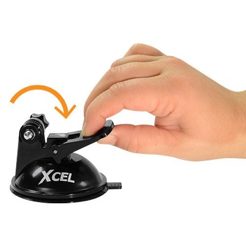 Xcel Zuigbevestiging - Zwart