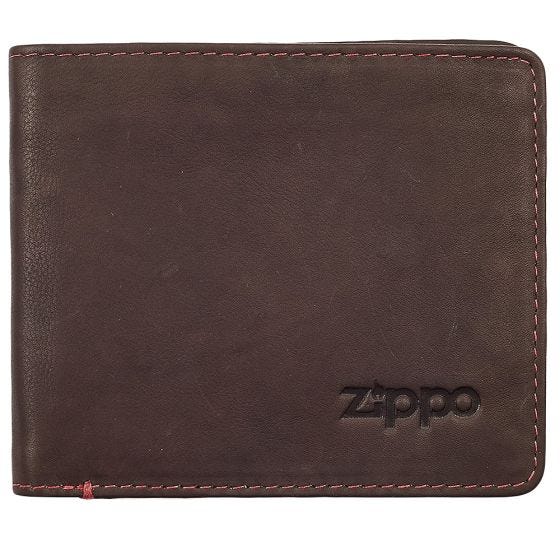 Zippo Leren tweevoudige portemonnee - Bruin