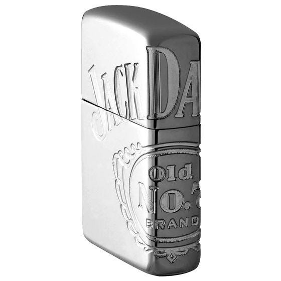Zippo Jack Daniel's Armor Aansteker - Black Ice