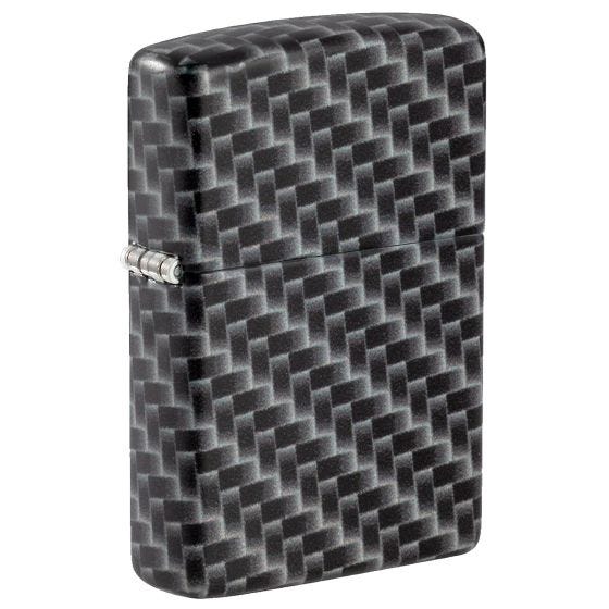 Zippo Carbon Fibre Design Aansteker - White Matte