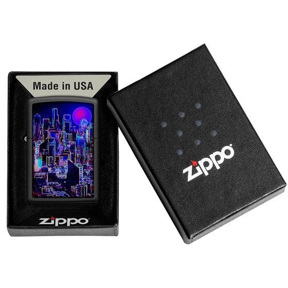 Zippo Cyberpunk Aansteker - Black Matte