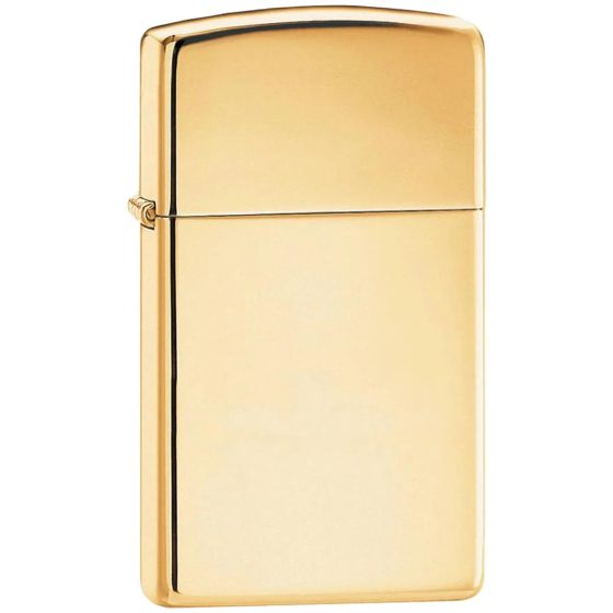 Zippo Slim High Polish Brass Aansteker - High Polish Brass