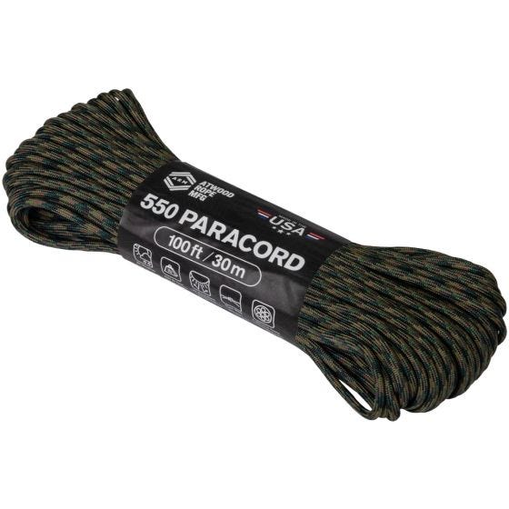 Atwood Rope 550 Parachutekoord 100 ft Woodland