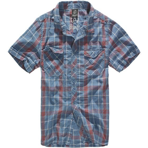 Brandit Roadstar Overhemd - Rood/Blauw
