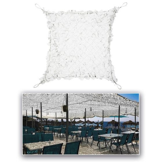 CamoSystems Shade Sail Broadleaf 4x4 Net - Wit