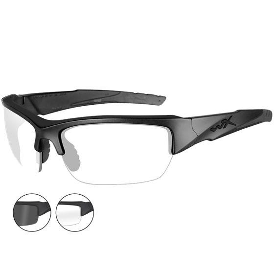 Wiley X WX Valor Standaard brillen - Smoke Grey + Helder Glazen / Matte Black Montuur