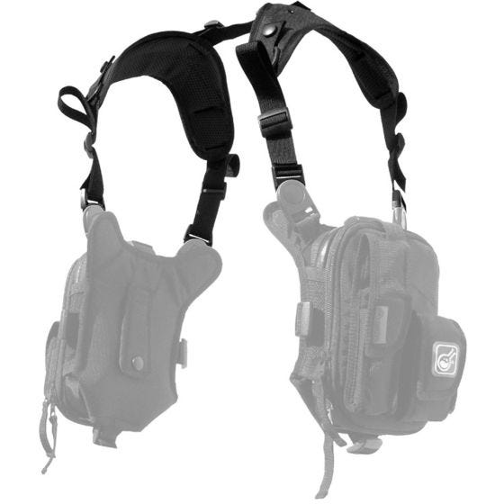 Civilian Covert RG Schouderharnas Anatomisch - Zwart