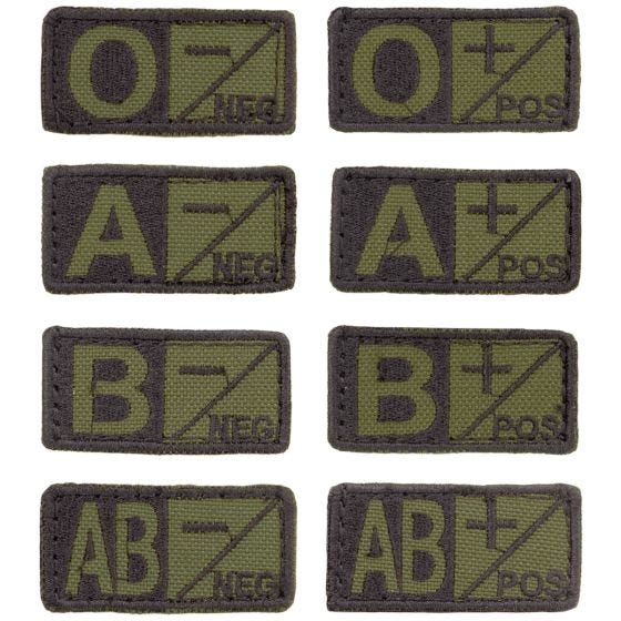 Condor Bloedpatch - Olive Drab/Zwart
