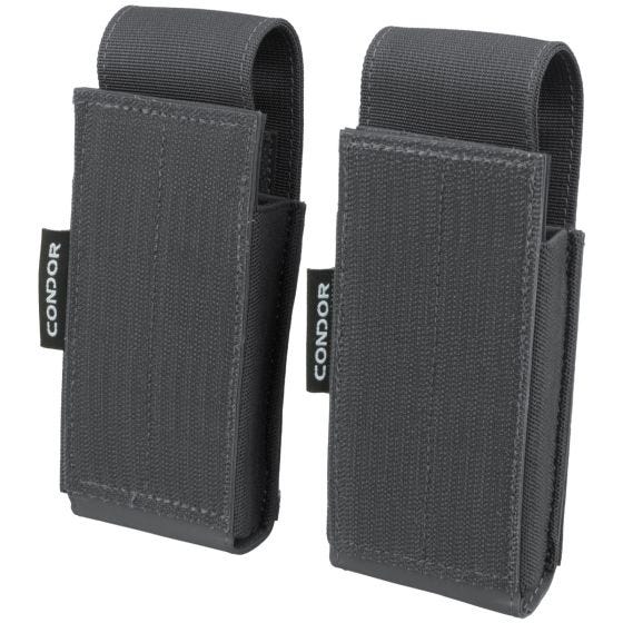 Condor QD Pistoolmagbuidel Verpakking met Twee Stuks - Slate