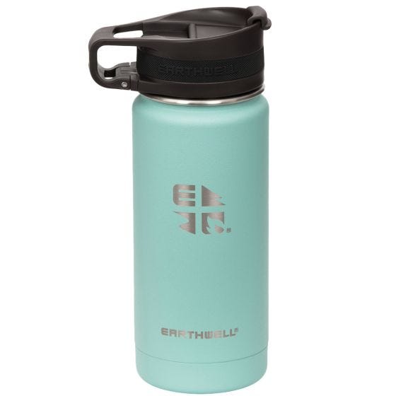 Earthwell Roaster Loop Vacuümfles 473 ml - Aqua Blue