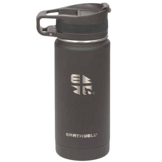 Earthwell Roaster Loop Vacuümfles 473 ml - Volcanic Black